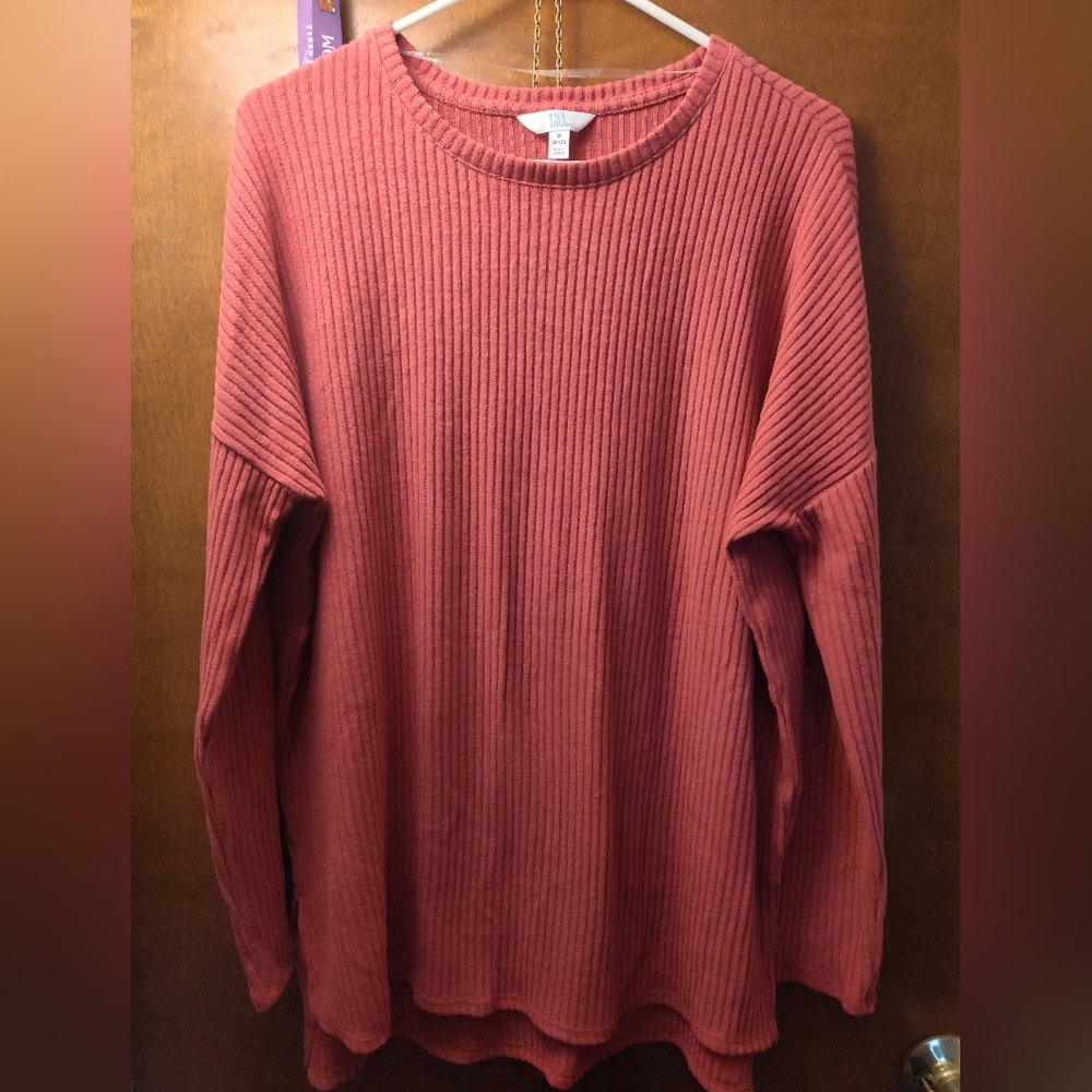 Dusky Pink Long Cozy Sweater